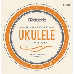 D'Addario EJ87B Ukulele Baritone Titanium